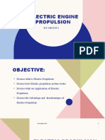 ELECTRIC ENGINE PROPULSION Presenrtation by Group 2