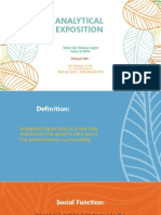 Analytical Exposition