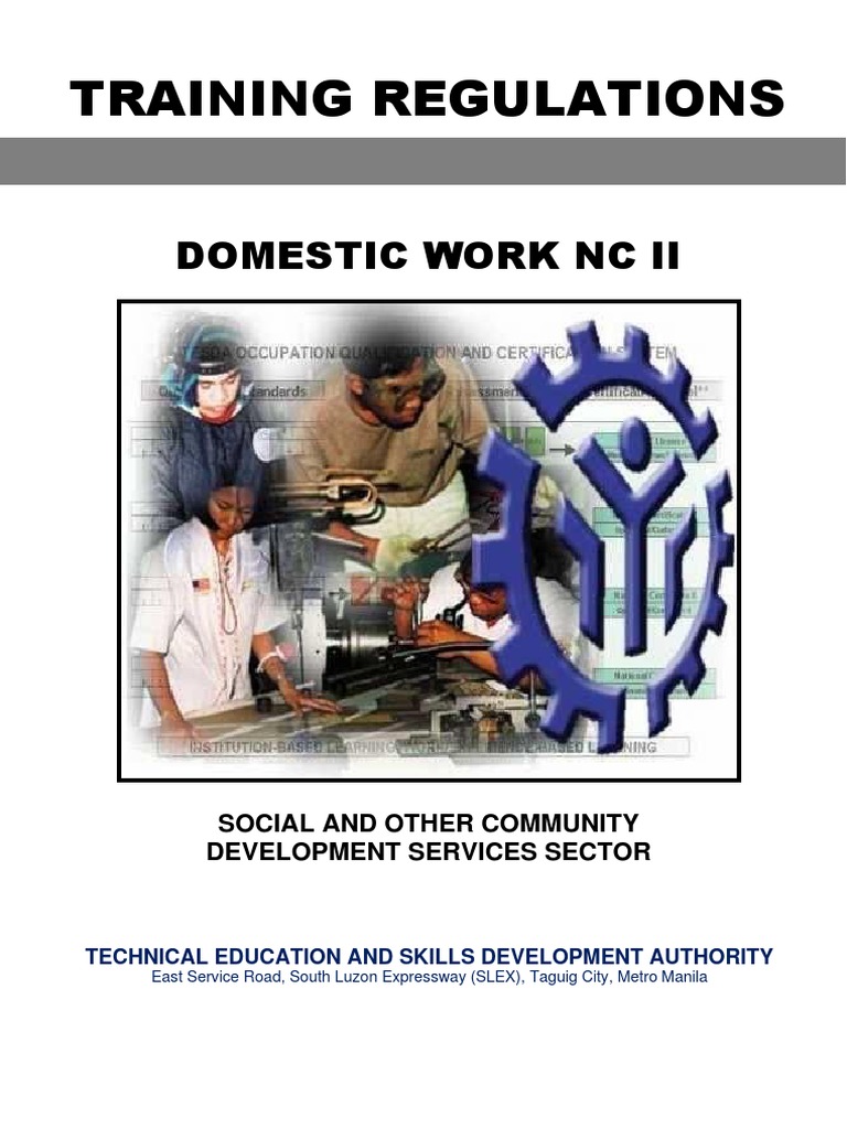 Training Regulations Domestic Work NC Ii PDF Communication