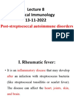 Clinical Immunology 13-11-2022: Post-Streptococcal Autoimmune Disorders