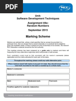 SDT September 2015 Marking Scheme Final