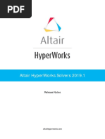 HyperWorksSolvers 2019.1 Release Notes