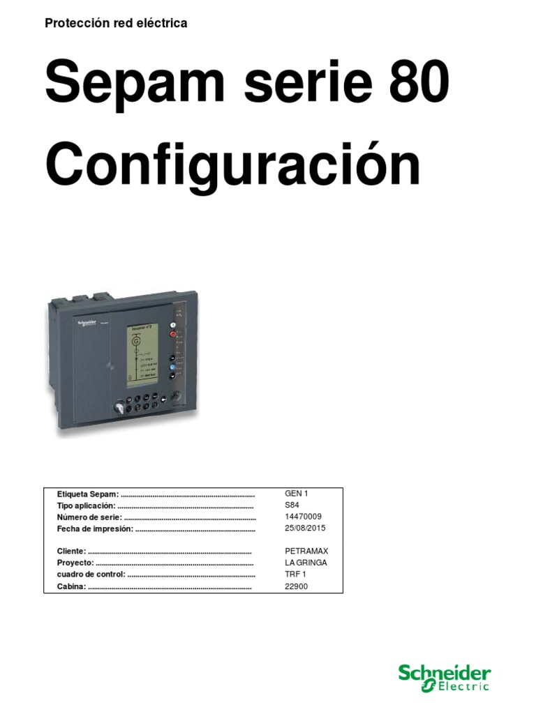 Sepam 80 | PDF | Dirección IP | Ingenieria Eléctrica