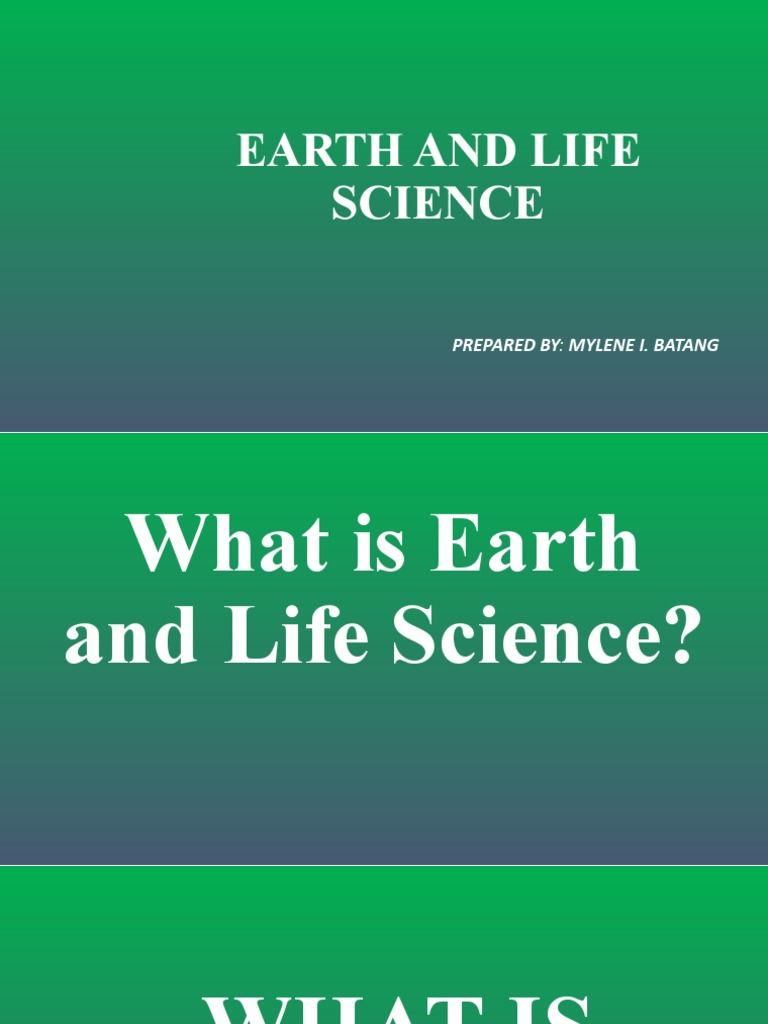 1. Earth and Life Science PDF Universe Genesis Creation Narrative