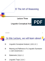 Lecture 3 Linguistic-Conceptual Analysis