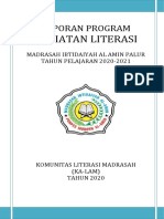 LAPORAN PROGRAM Literasi MI AL AMIN PALUR