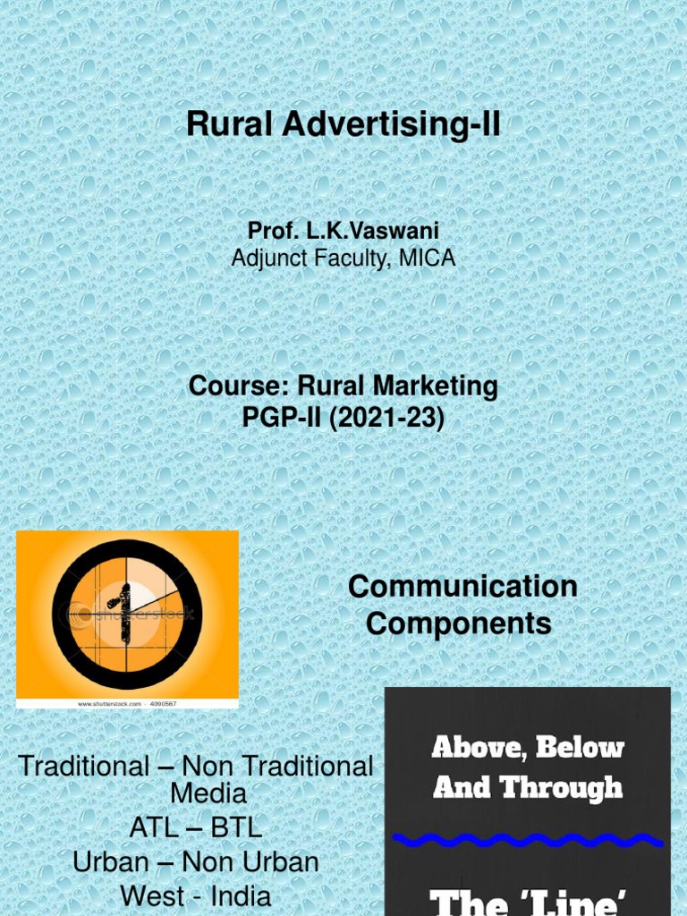 S 7 Rural Advertising II PDF Brand Advertising