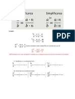 FRACTII ORDINARE - amplificare si simplificare