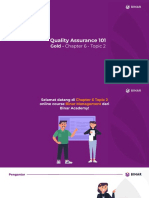 Quality Assurance 101: Gold - Chapter 6 - Topic 2