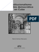 Constitucionalismo y Cambio en Cuba