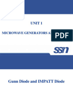 1.6 Gunn Diode and IMPATT Diodes