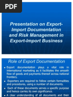 Export-Import Documentation and Risk Management in Export-Import Business