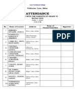 ATTENDANCE Meeting GR 10 and 12 June 7 - Gold