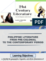 21st Century Literature - Week 1