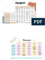 horario clase