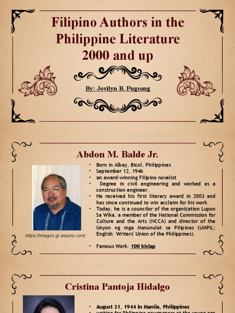 Philippine Authors | PDF | Philippines