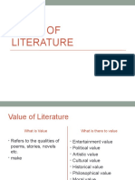 Value of Literature