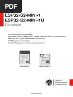 Esp32 s2 Mini 1 Esp32 s2 Mini 1u Datasheet en