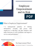 Employee Empowerment and Its Risk - Dela Cruz Palmes Pormilos