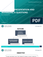 Closing of Prsentation and Managing Questions