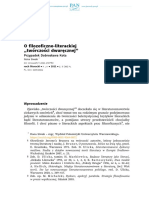 O Filozoficzno-Literackiej "Twórczości Dwuręcznej". Przypadek Dobrosława Kota