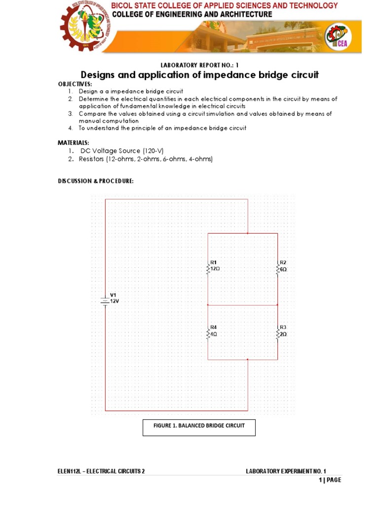 Impedance Bridge Circuit | PDF | Electrical Network | Electrical Impedance