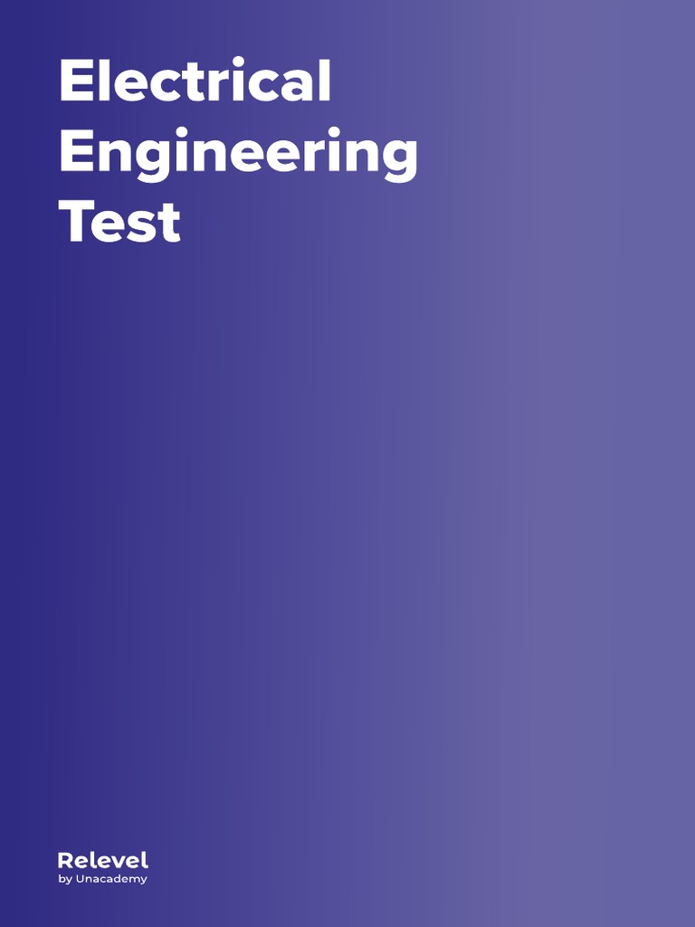 Electrical Engineering Test PDF Digital Electronics Electronics