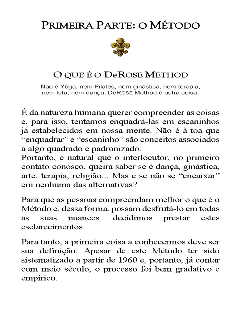 O Que é o DeROSE Method? | PDF | Flexibilidade (anatomia) | Músculo ...