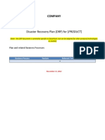 Disaster Recovery Plan Template 04