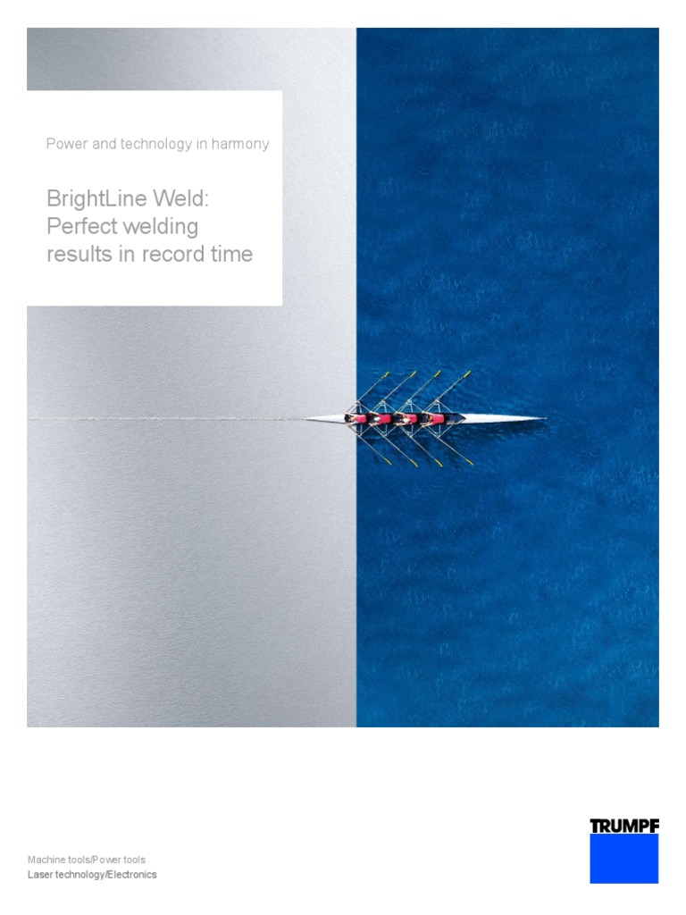 BrightLine Weld: Enhanced Welding Efficiency | PDF | Optical Fiber ...
