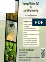 ToT Agri Entrepreneurship