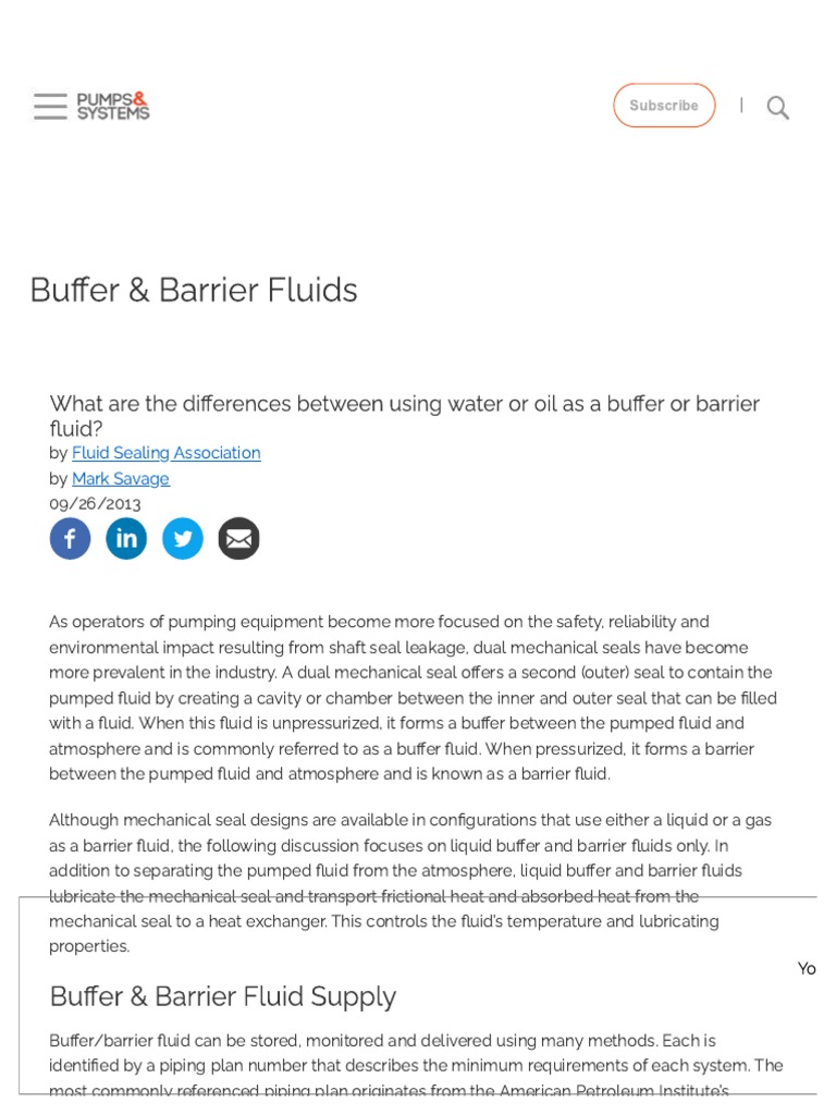 Buffer & Barrier Fluids Pumps & Systems PDF