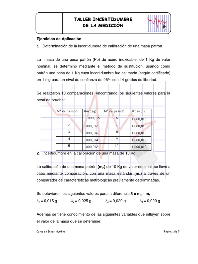 Incertidumbre en Calibración de Medidas | PDF | Calibración | Kilogramo