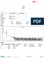 OTDR Test Report Analysis Sample | PDF | Optical Fiber | Attenuation