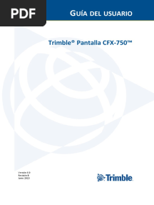 Manual Trimble CFX-750 Espanol
