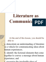 Literature of Communication PPT PC