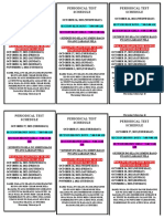 Periodical Test Schedule