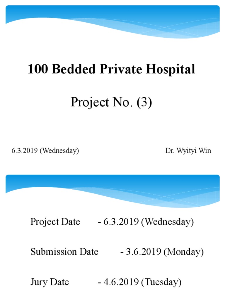100 Bedded Hospital Lecture PDF Hospital Emergency Department