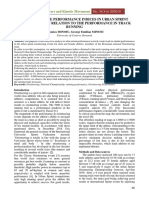 Analysis of The Performance Indices in Urban Sprint Orienteering in Relation To The Performance in Track Running