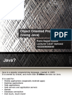 Object Oriented Programming in Java