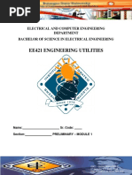 EE421 ENGINEERING UTILITIES 1 - Module 1