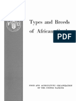 Types and Breeds: of African C Ttle
