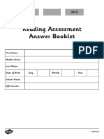 Answer Booklets