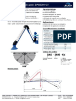 Brazo aspirador DAG2000-CV con características de fácil manejo y posición regulable