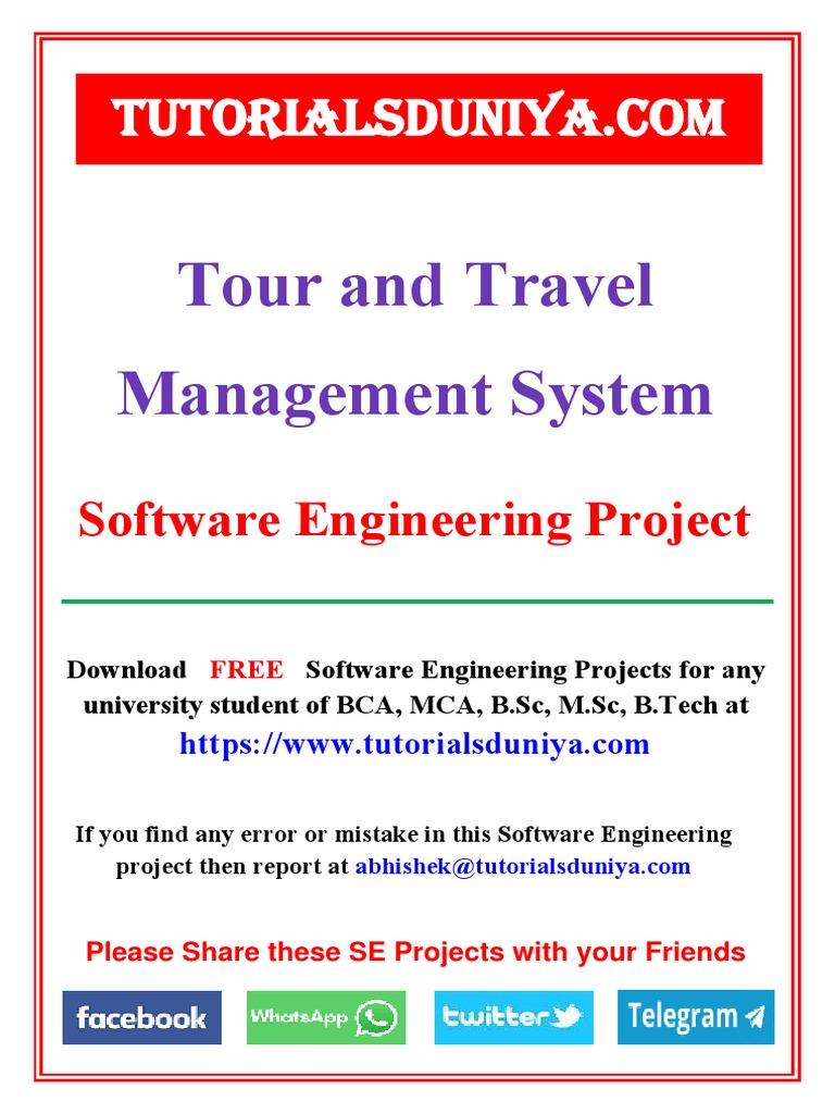Free Tour & Travel Management Project | PDF | User (Computing) | Password