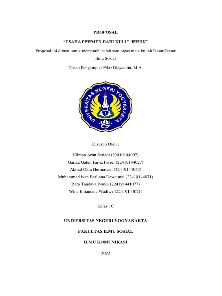 Proposal PKM K | PDF