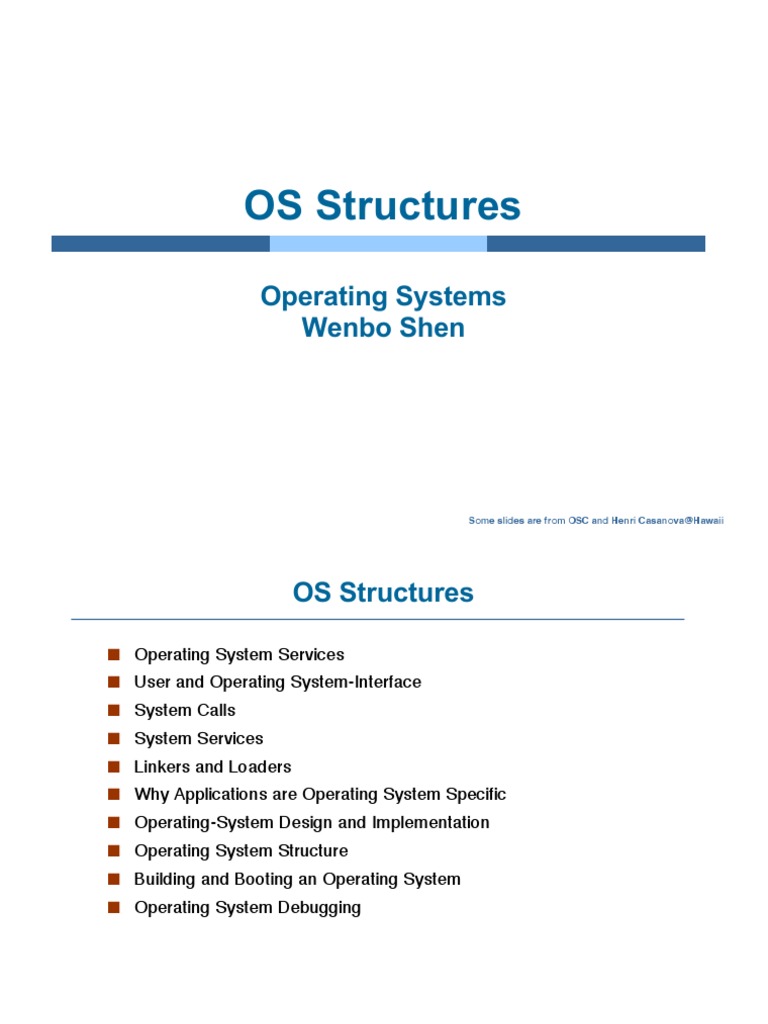 02-1 Structures | PDF | Kernel (Operating System) | Operating System