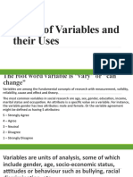 Kinds of Variables and Their Uses 2