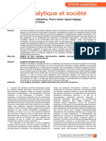 Chimie Analytique Et Société