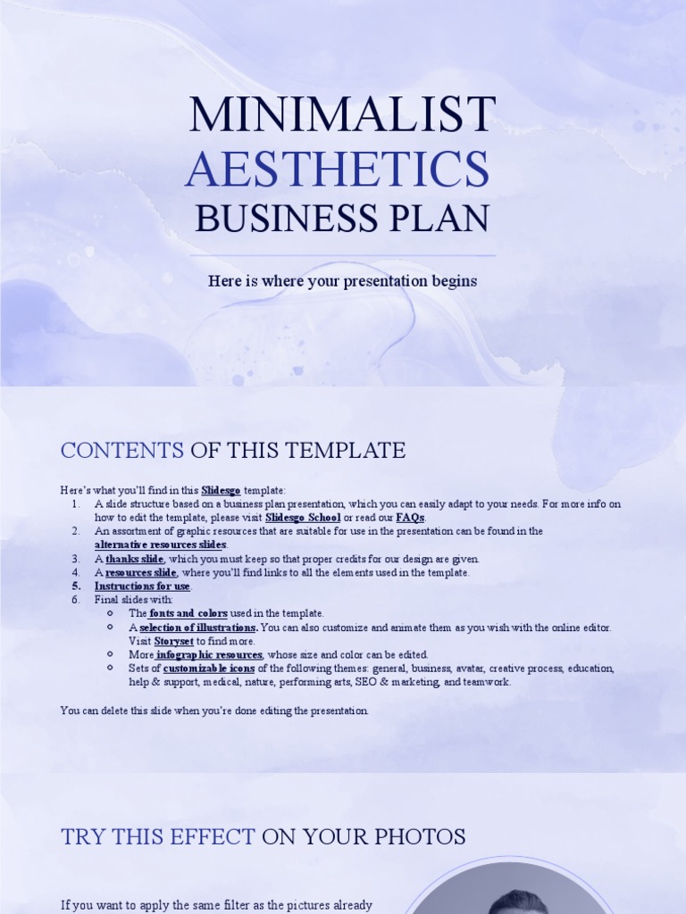 aesthetics business plan